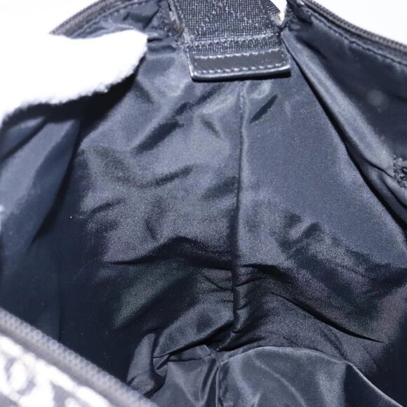 Christian Dior Trotter Canvas Shoulder Bag Black Silver Auth ep10805 - Picture 13 of 16